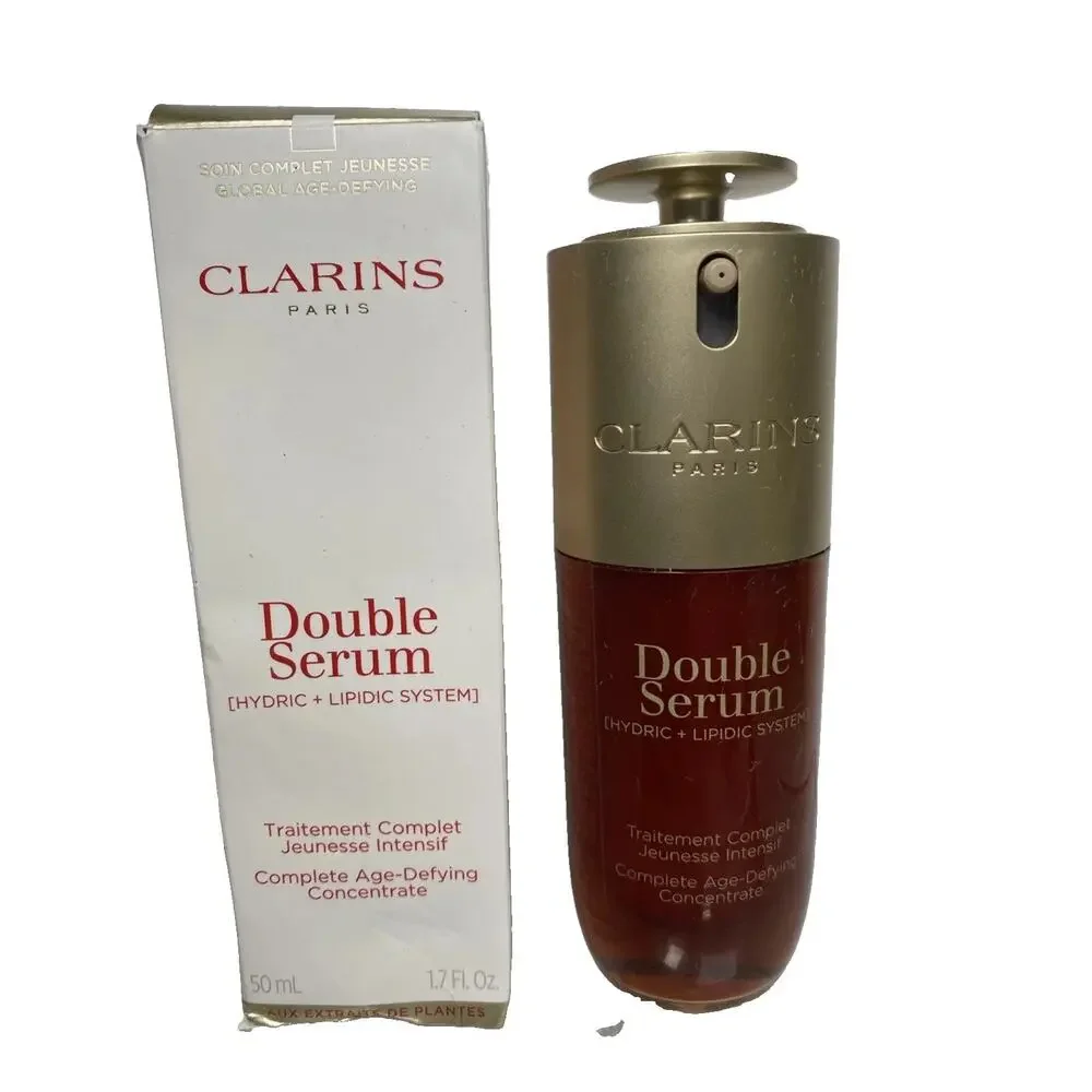 Clarins Double Serum Hydric+Lipidic Age-Defying HA w/ Plant Extracts 1.7oz